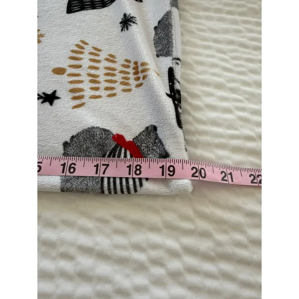 Minky Couture Christmas Minky Standard Pillowcase Tree Bears Plush Holiday 19x30